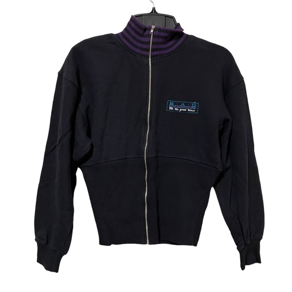 Vintage B.A.D. Full Zip Embroidered Sweatshirt - Picture 2 of 13